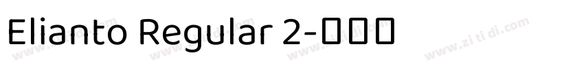 Elianto Regular 2字体转换